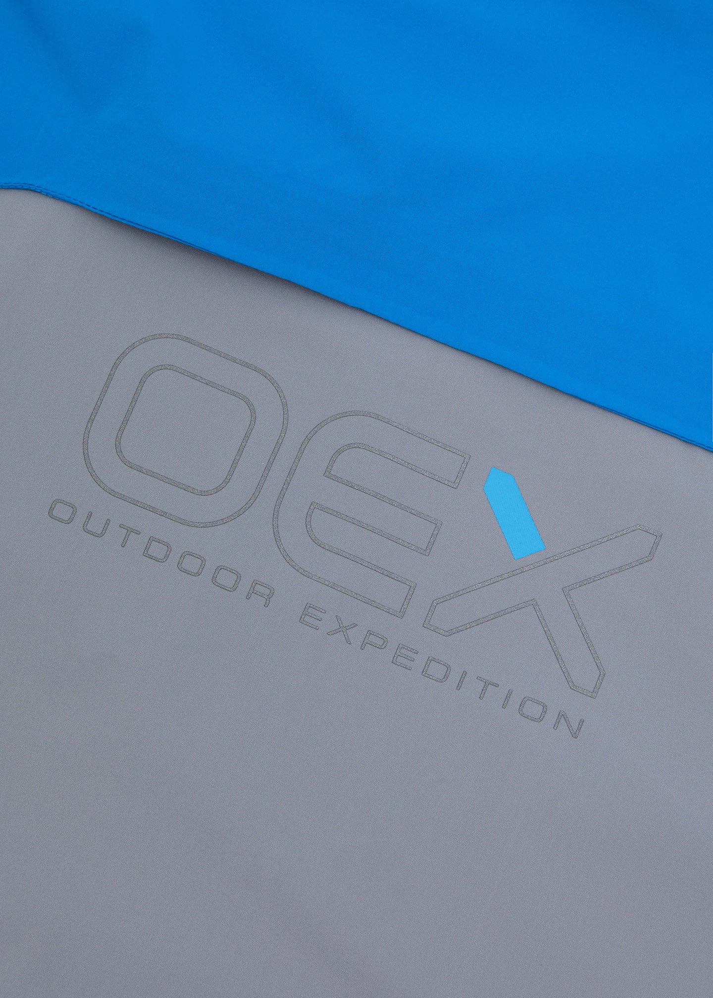 OEX Mens Fell Track Top- Blue Grey- Reflective OEX Branding