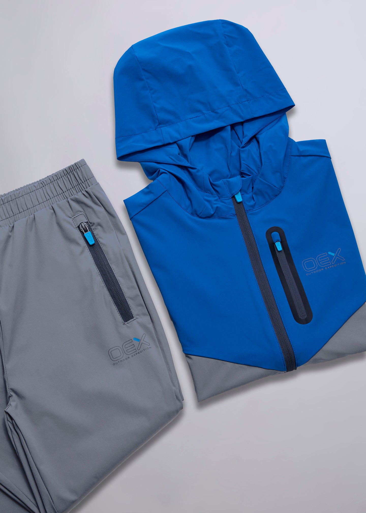 Fell Boys Tracksuit - Grey/Blue