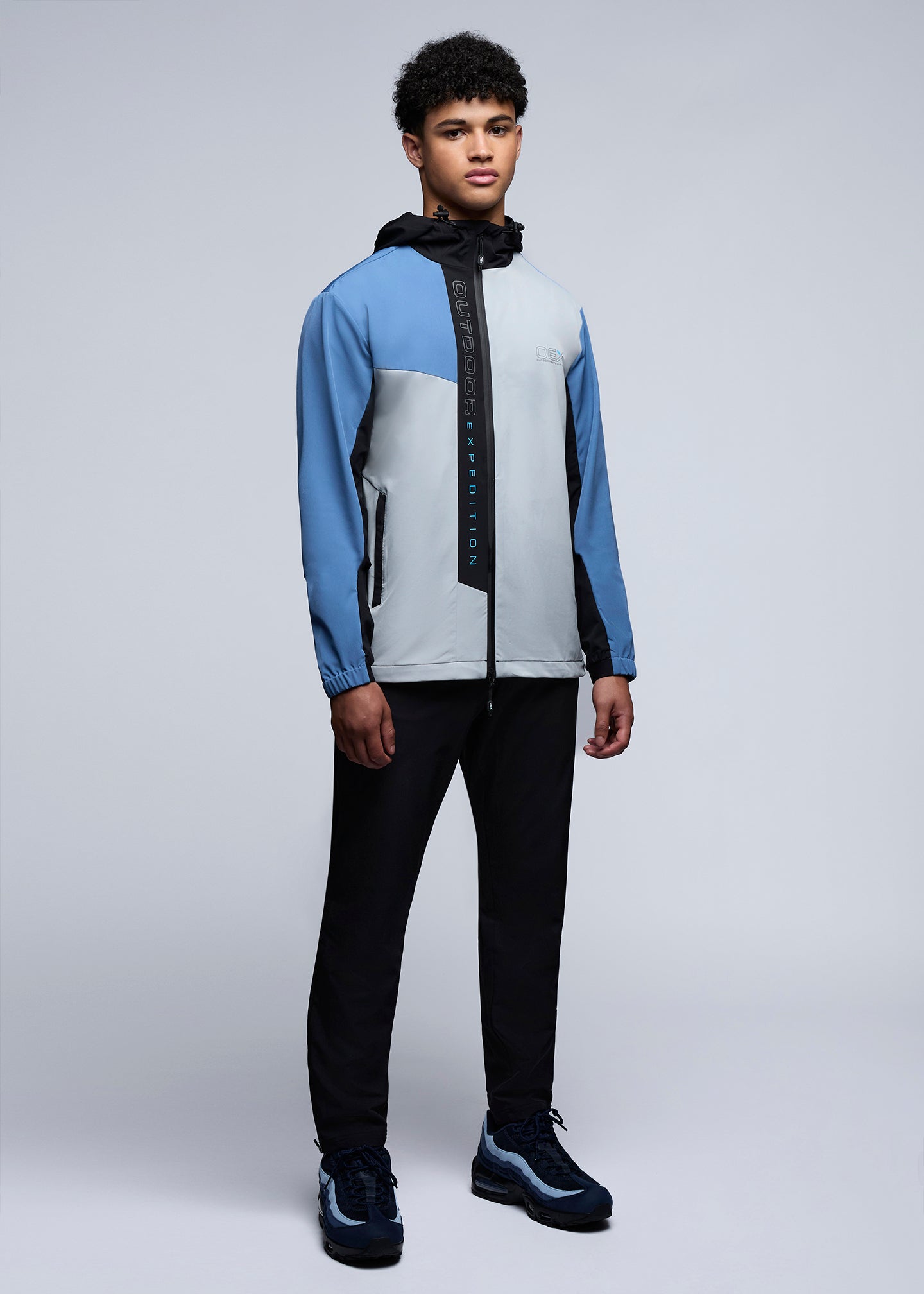PENNINE 2.0 TRACK TOP - Soft Blue/Black