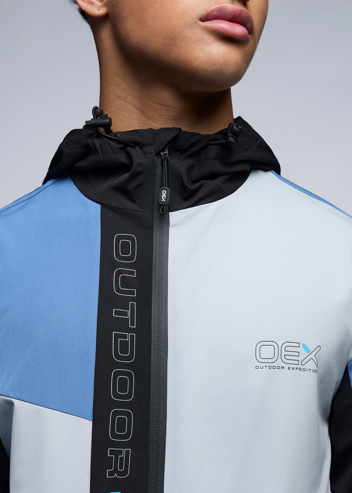 PENNINE 2.0 TRACK TOP - Soft Blue/Black