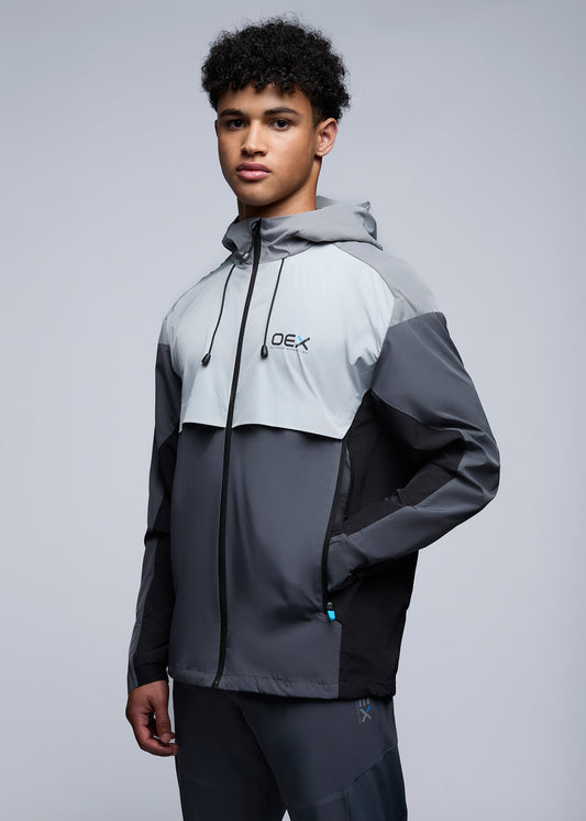 REPEL 2.0 TRACK JACKET - Charcoal/Grey