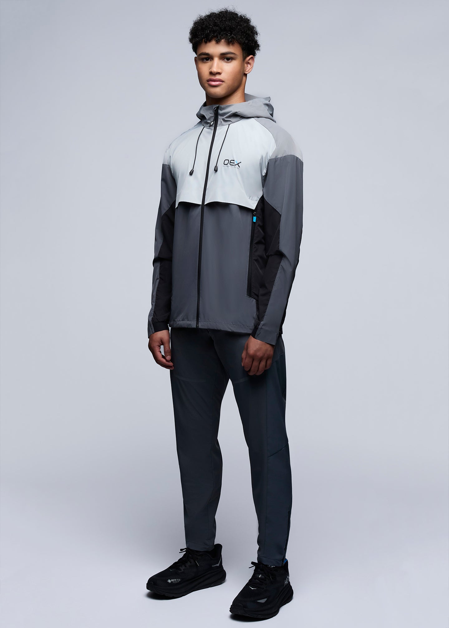 REPEL 2.0 TRACK JACKET - Charcoal/Grey