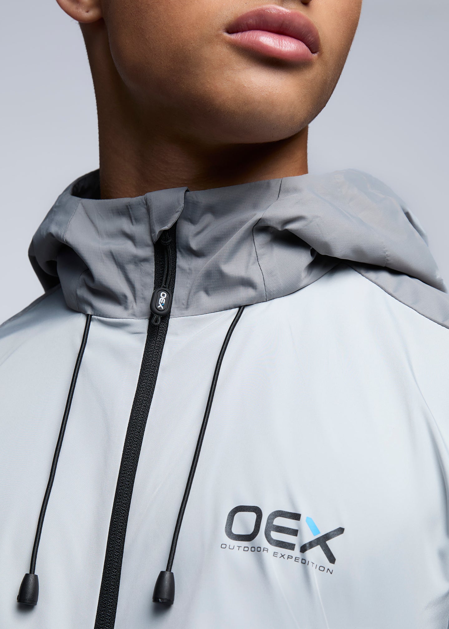 REPEL 2.0 TRACK JACKET - Charcoal/Grey