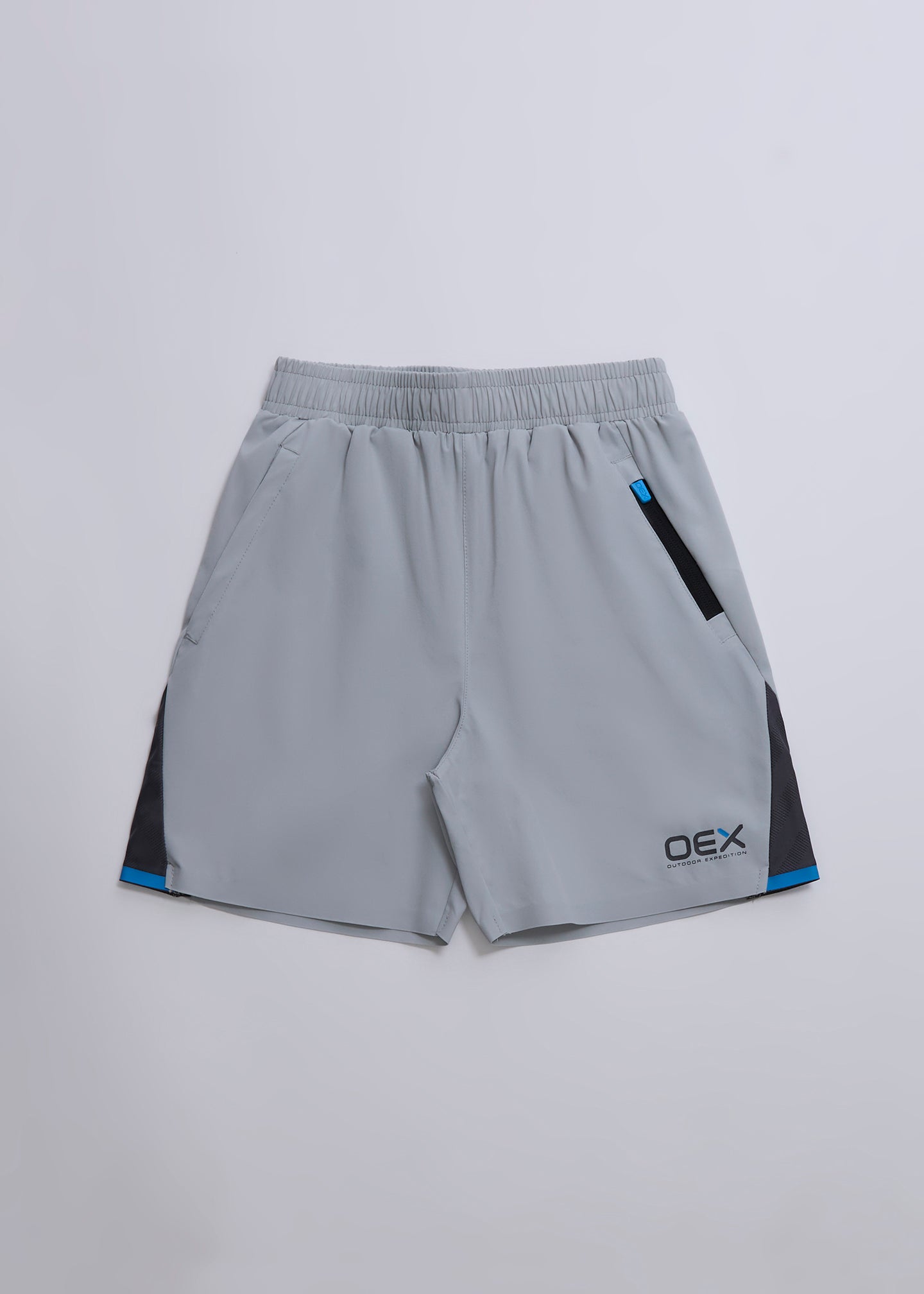OEX Dyno Boys Shorts-Light Grey-Front