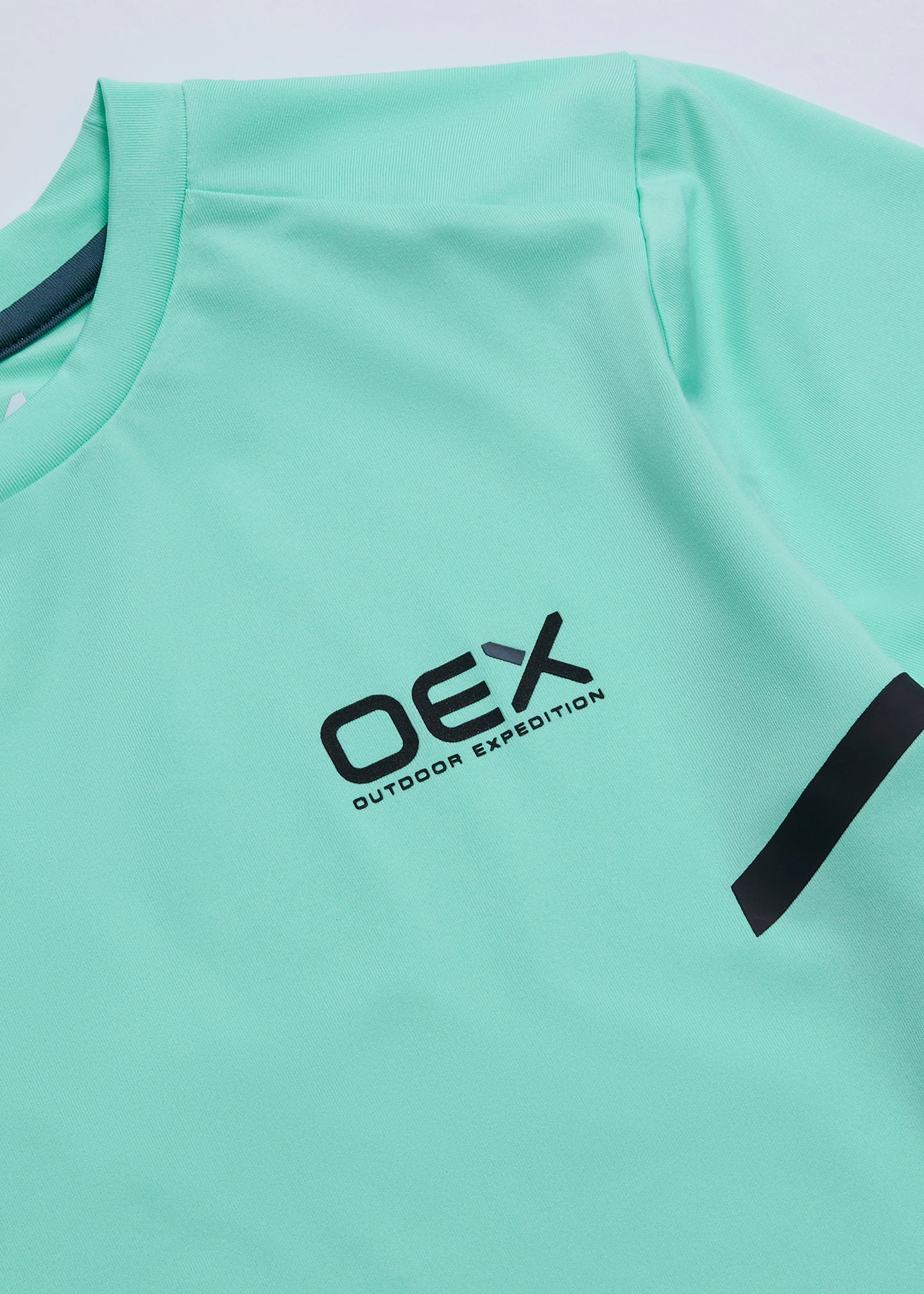 OEX Flash T-Shirt Junior-Mint-Detail