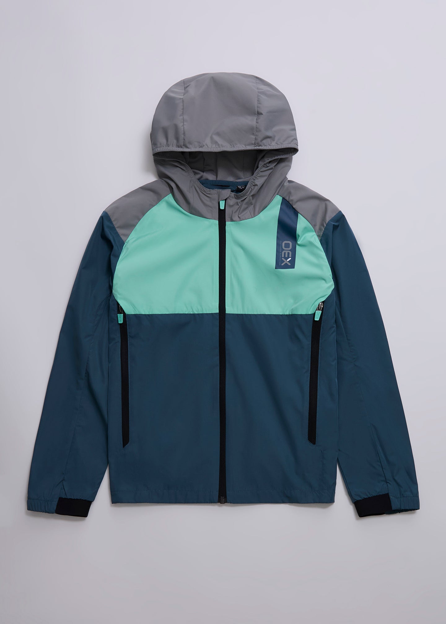 OEX Junior Windrunner-Slate Blue-Front