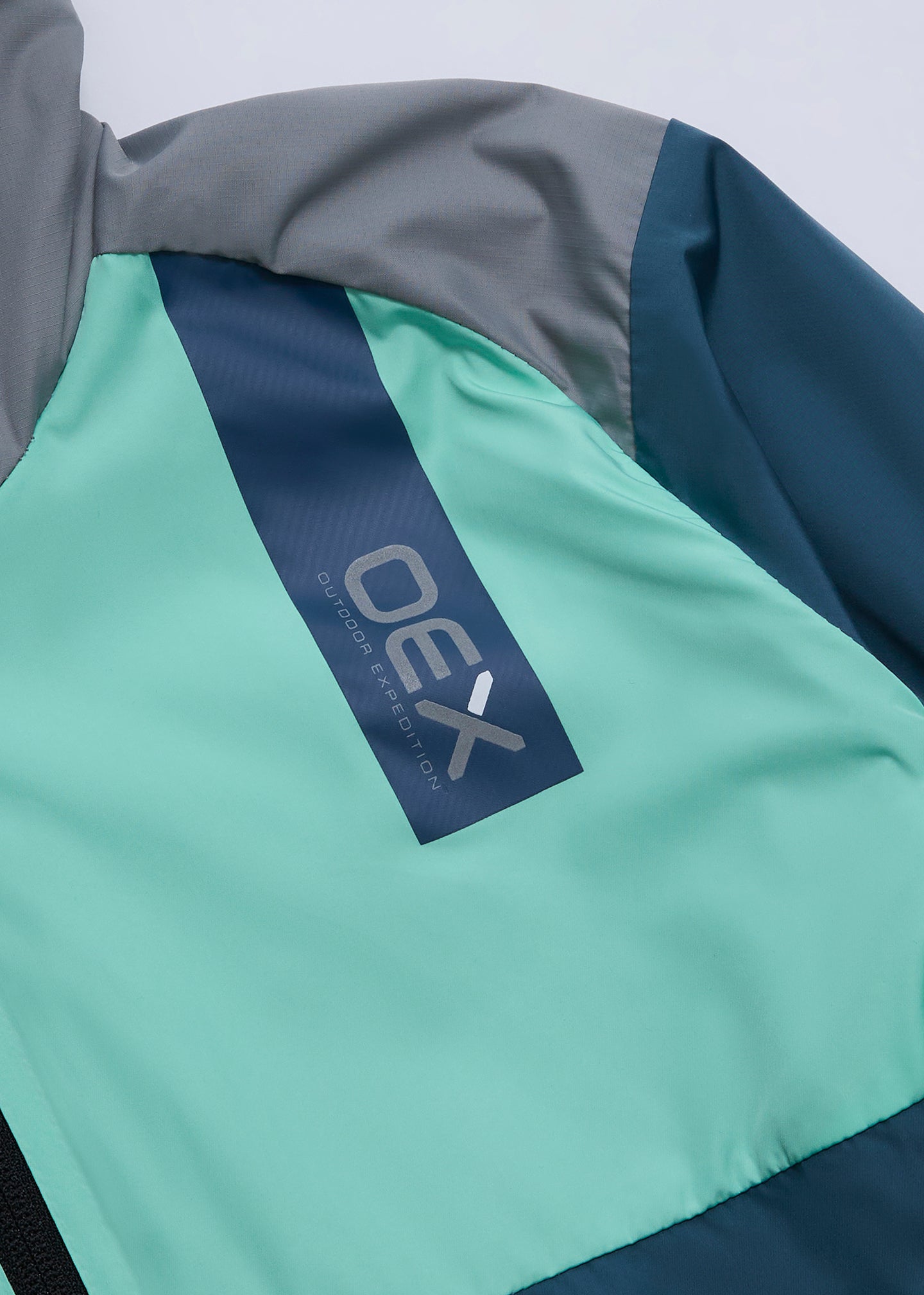 OEX Junior Windrunner-Slate Blue-Detail