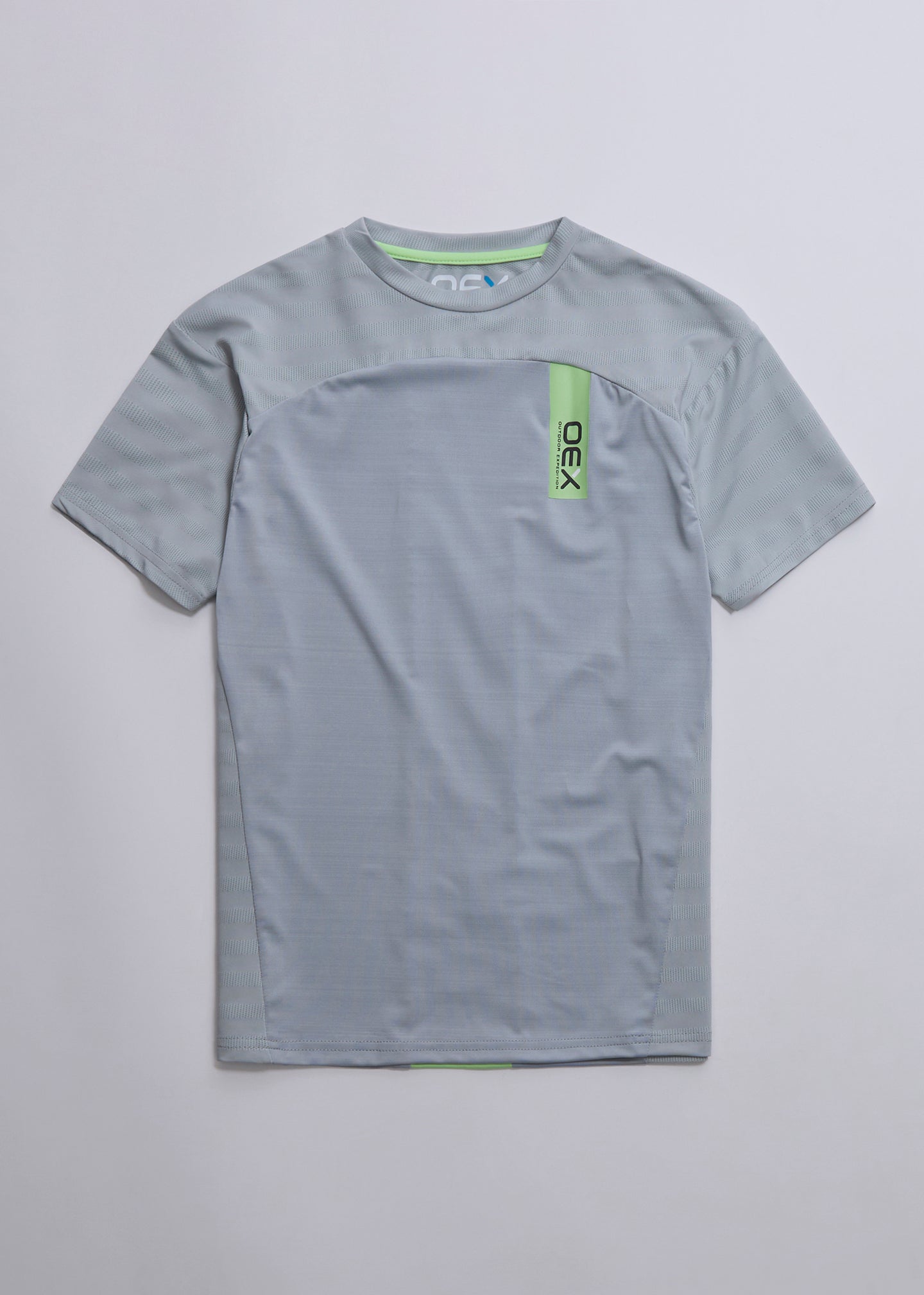 OEX Piton T-Shirt-Light Grey-Front