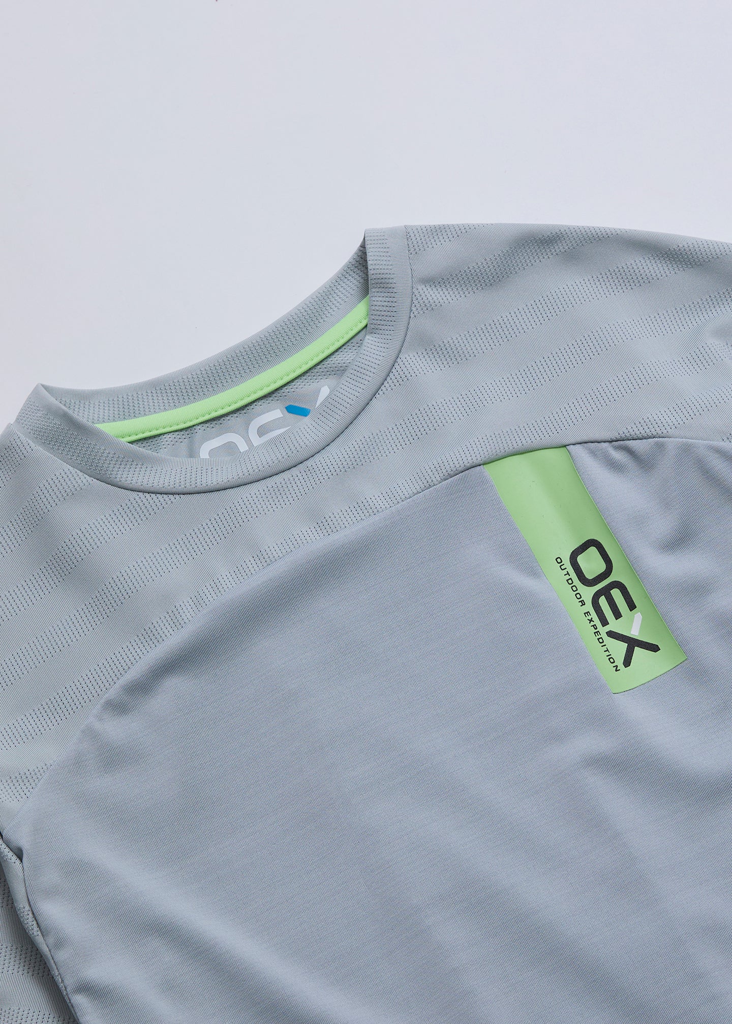 OEX Piton T-Shirt-Light Grey-Detail