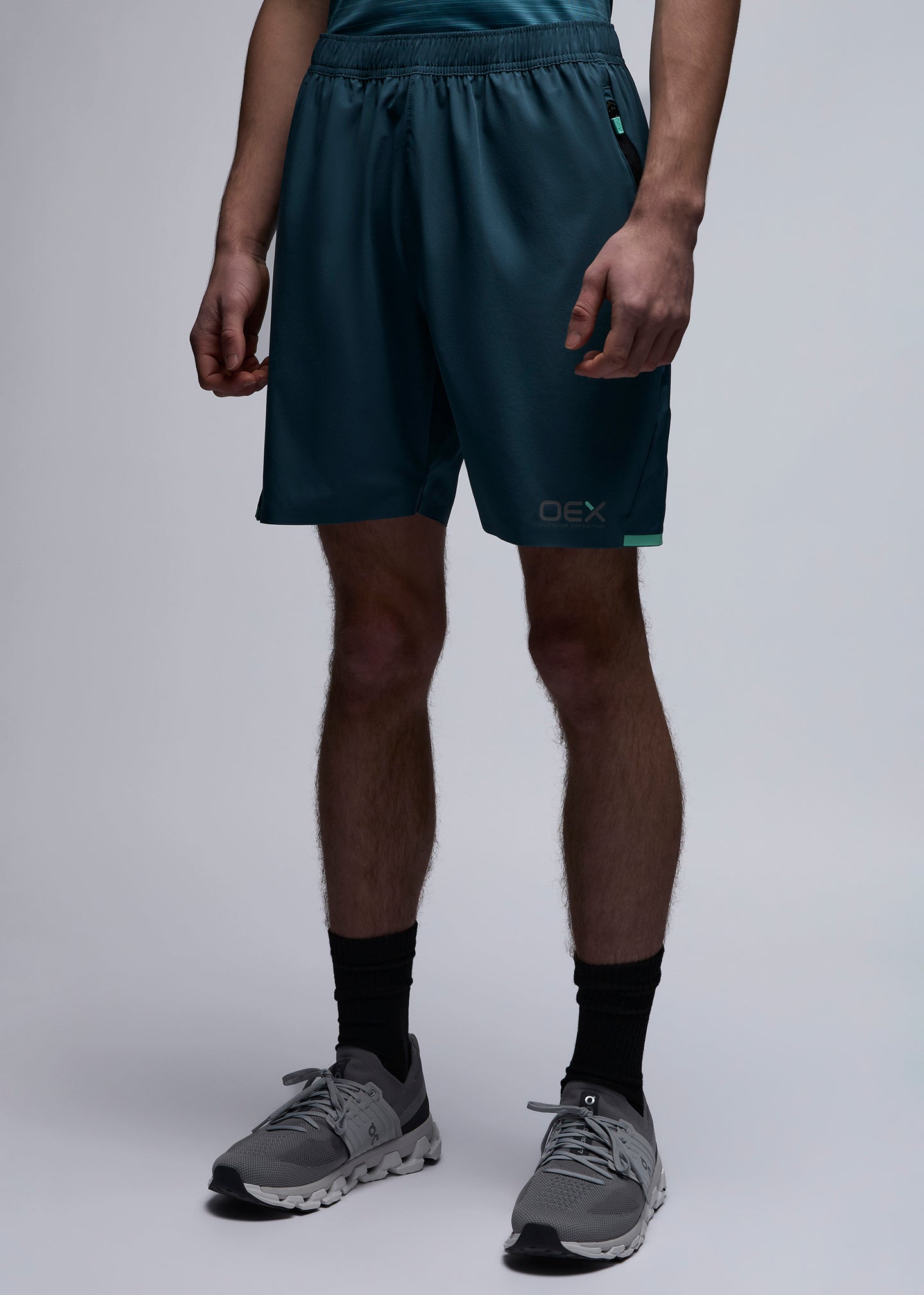 OEX Dyno Short-Slate Blue-Front