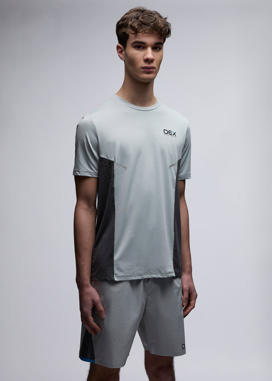 OEX Etrier T-Shirt-Light Grey-Front