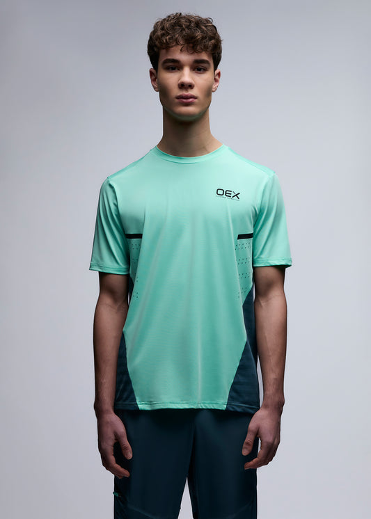 OEX Flash T-Shirt-Mint-Front