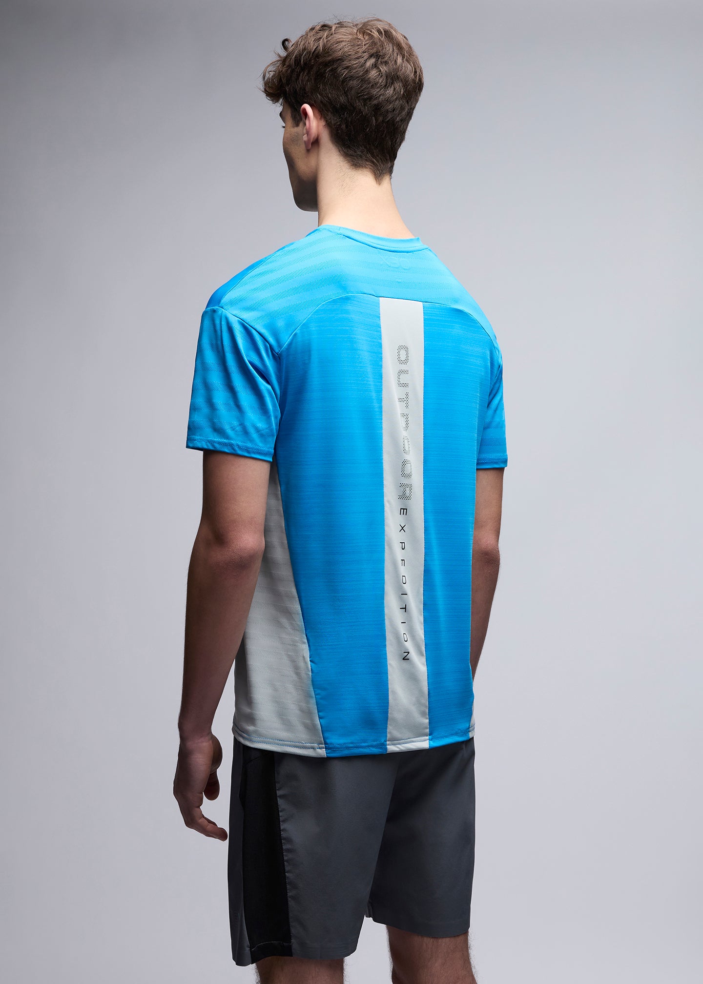 OEX Piton T-Shirt-Bright Blue-Back