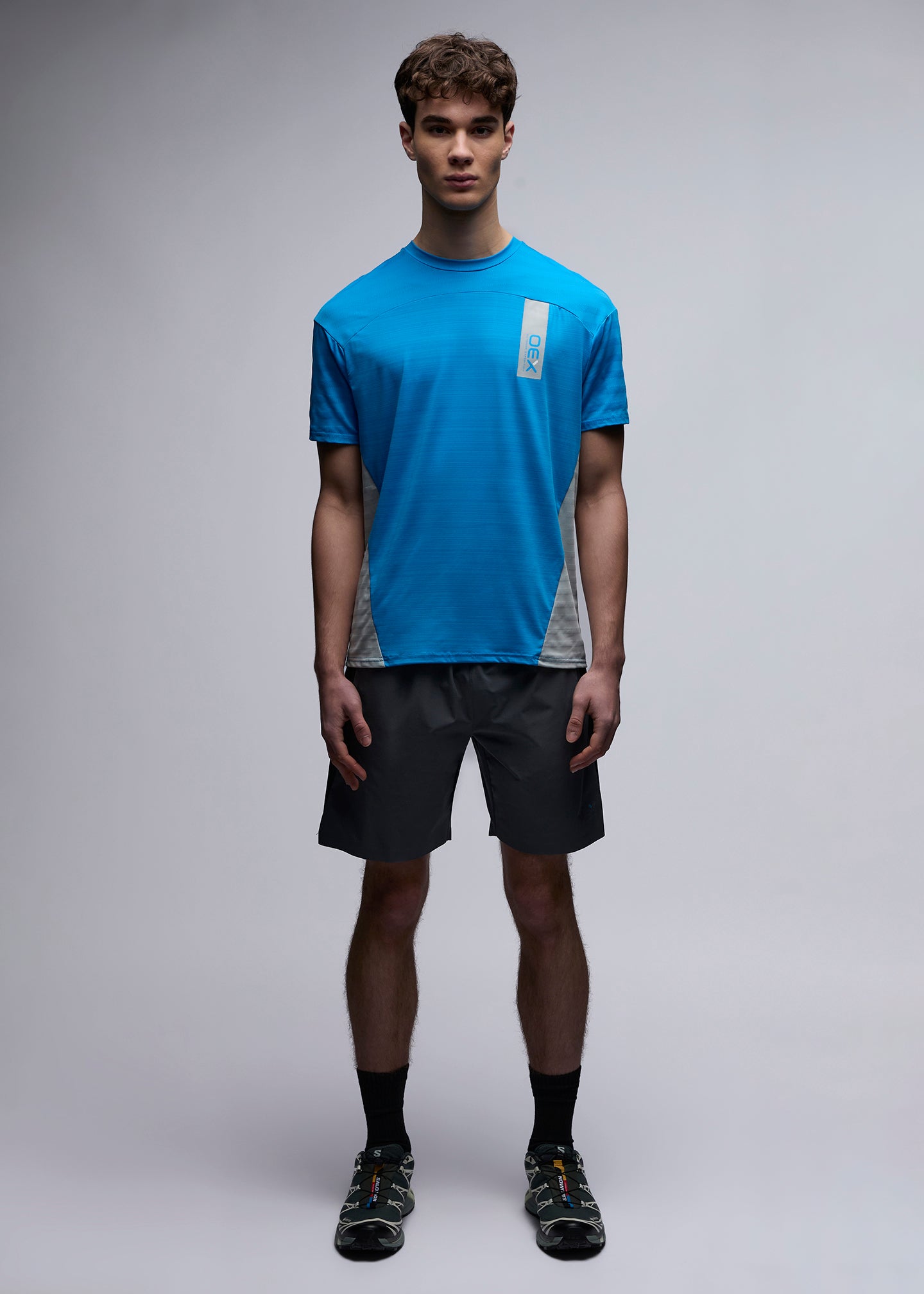 OEX Piton T-Shirt-Bright Blue-Full Body