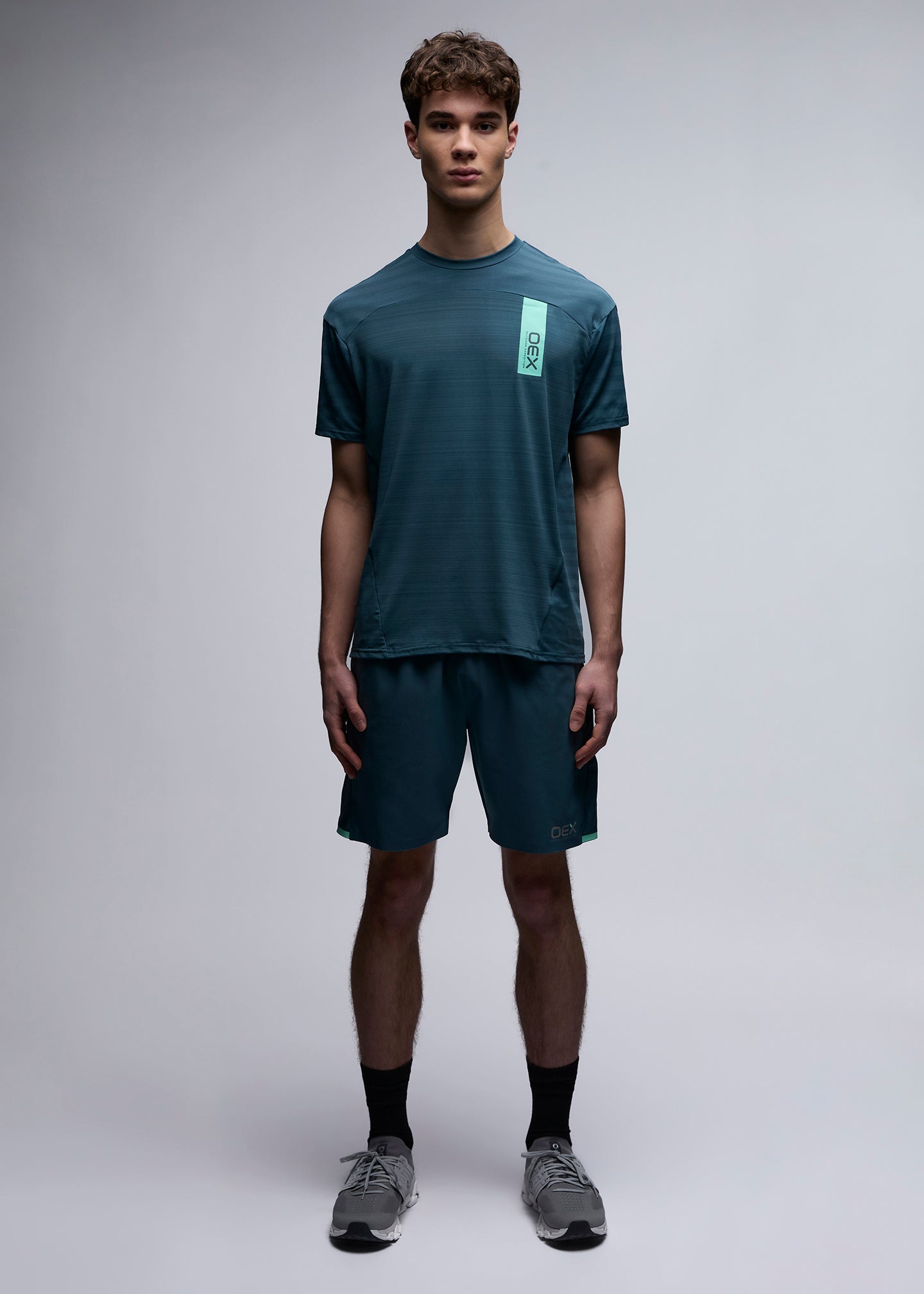 OEX Piton T-Shirt-Slate Blue-Full Body