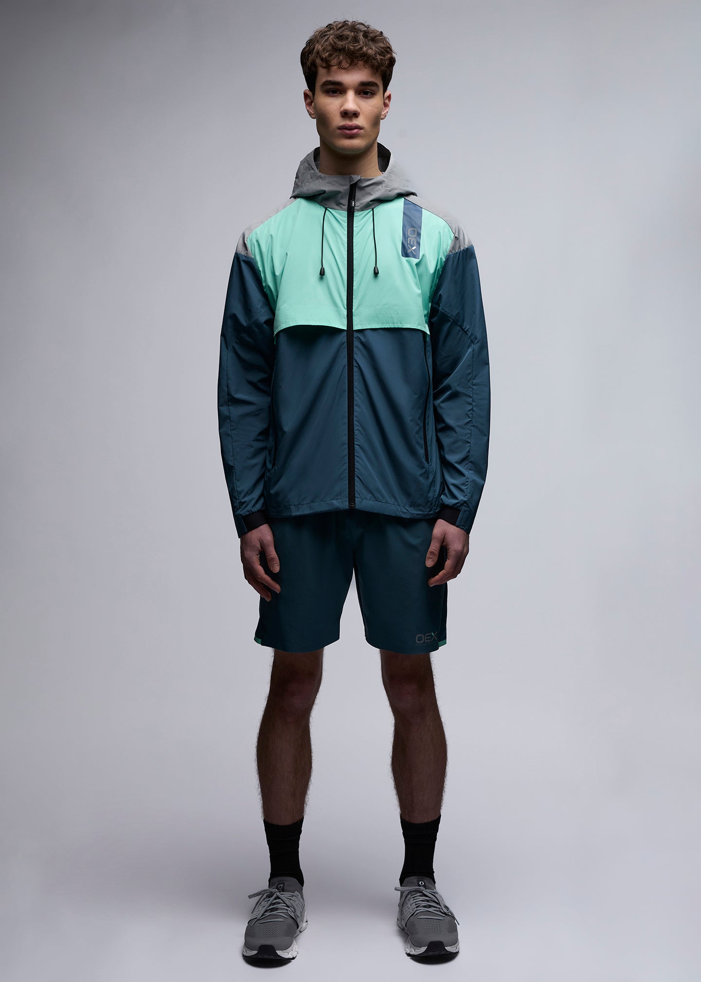 OEX Repel Windrunner-Slate Blue-Full Body