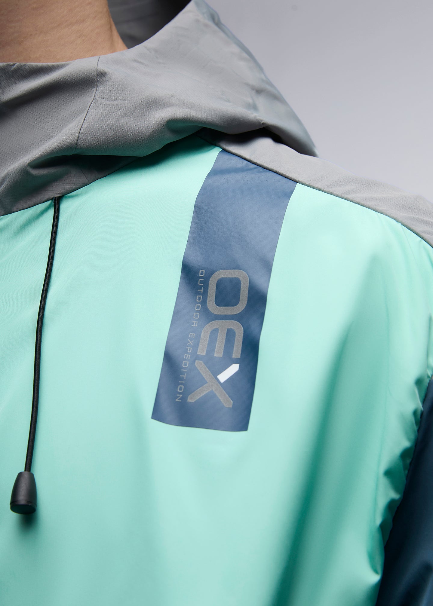 OEX Repel Windrunner-Slate Blue-Detail 2