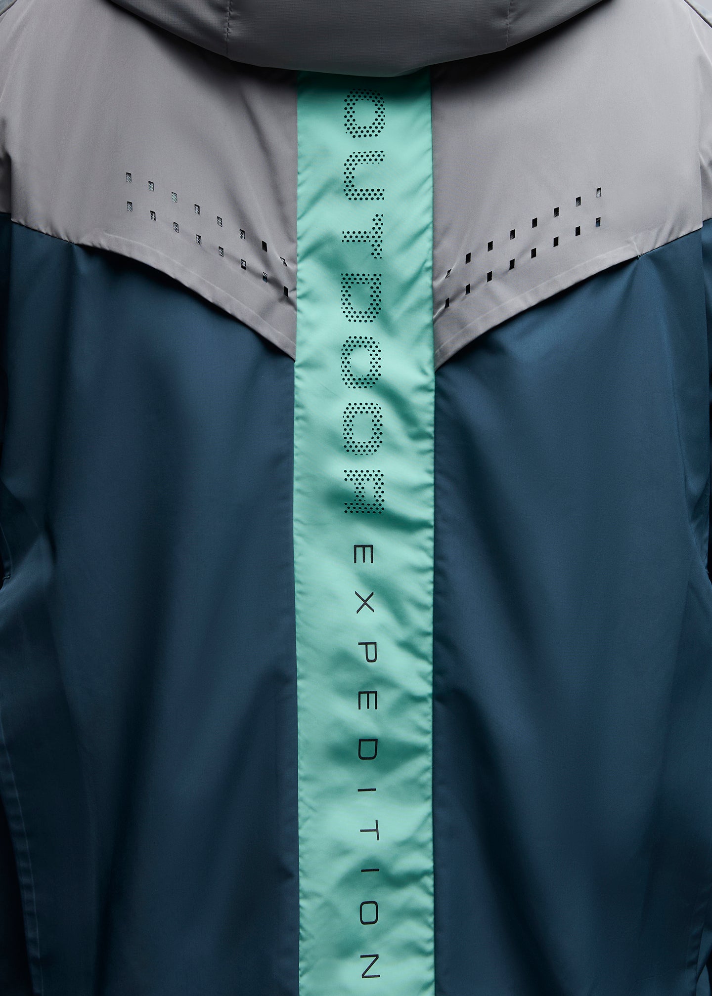 OEX Repel Windrunner-Slate Blue-Back Detail
