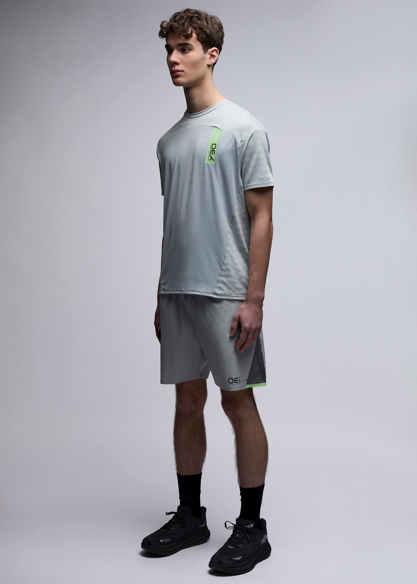 OEX Dyno Short-Light Grey Dark Grey-Full Body