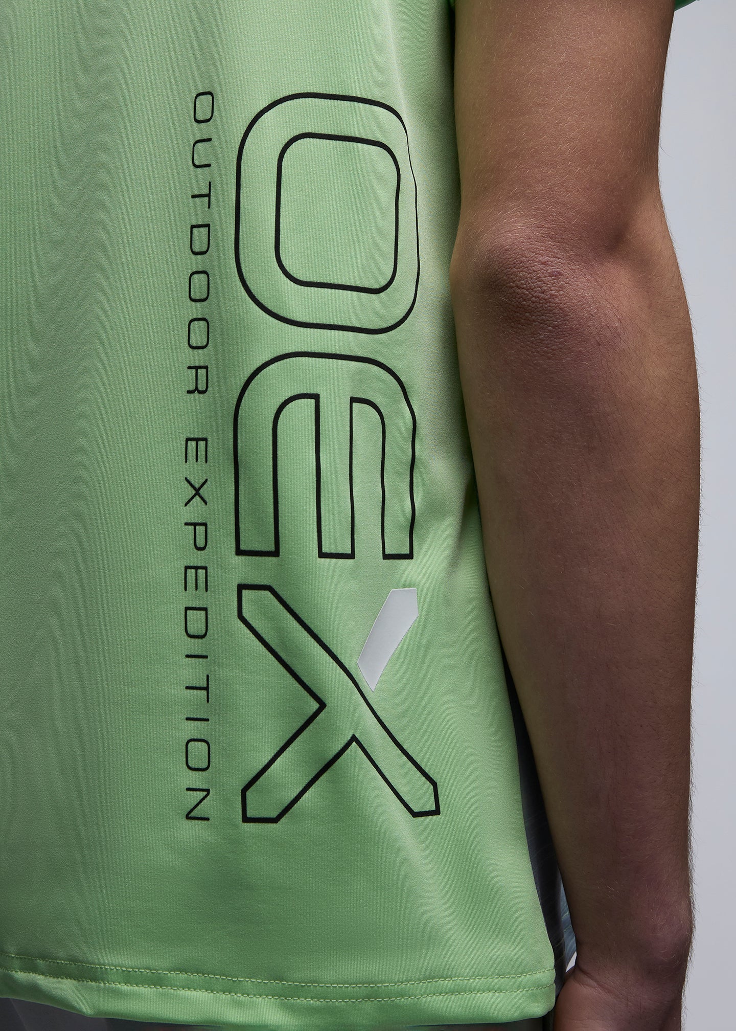 OEX Heuco T-Shirt-Lime-Detail