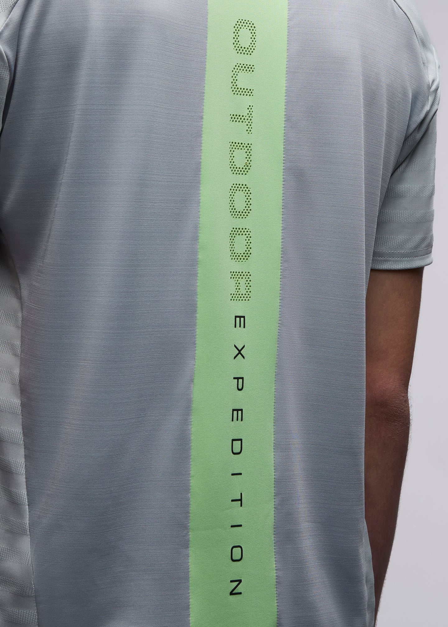 OEX Piton T-Shirt-Light Grey-Back Detail