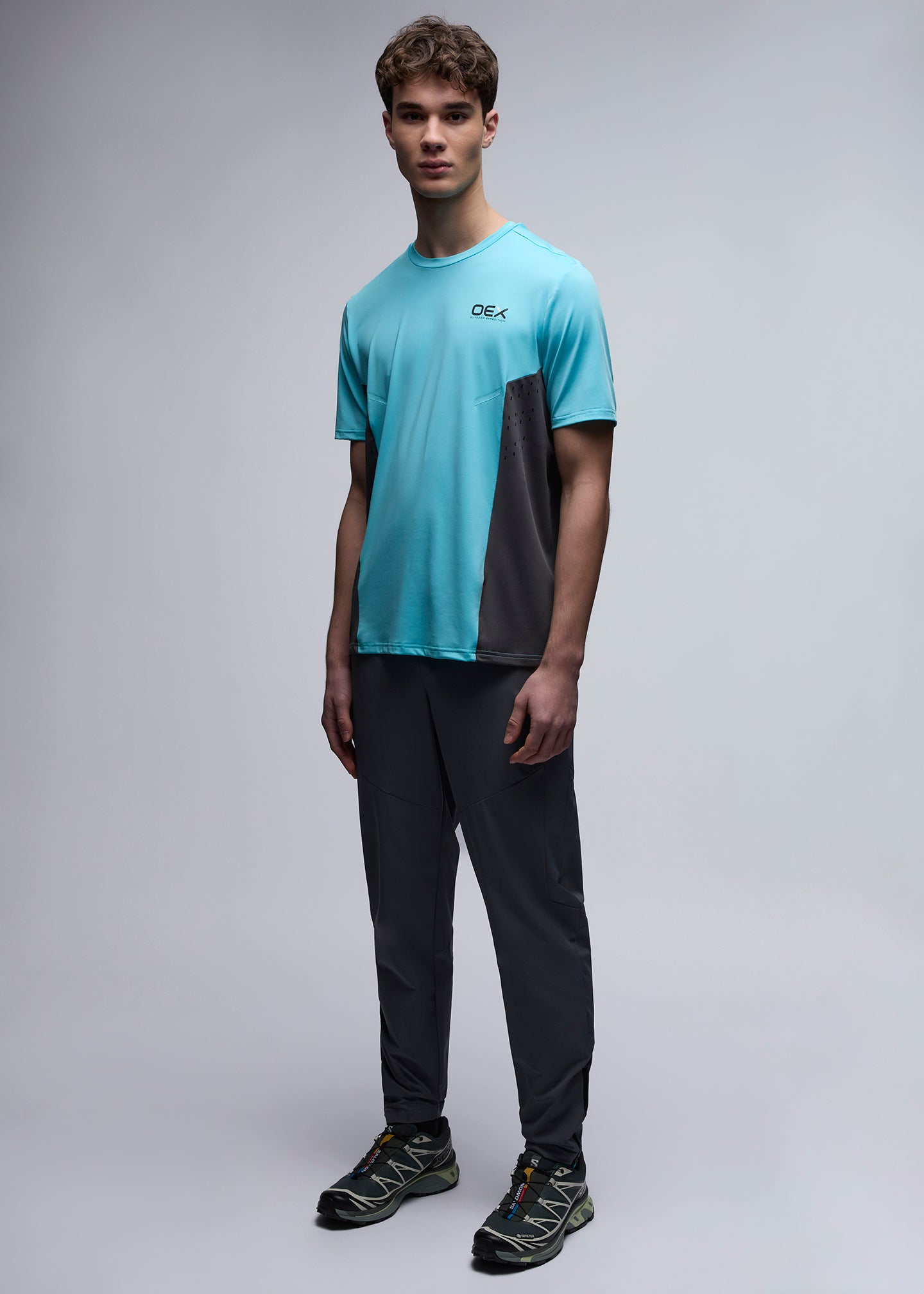 OEX Bachar Tracksuit Pant-Charcoal-Full Body