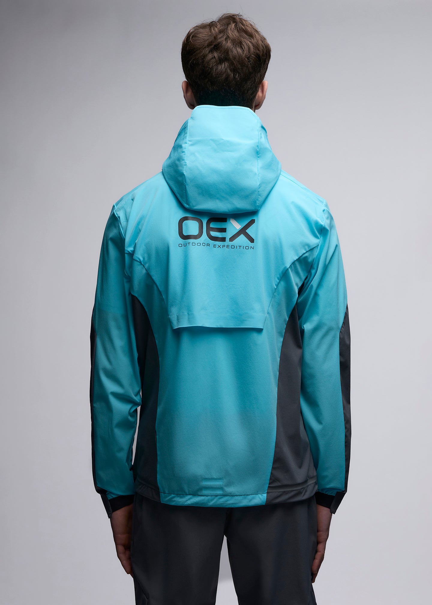 OEX Bachar Tracksuit Top-Aqua-Back