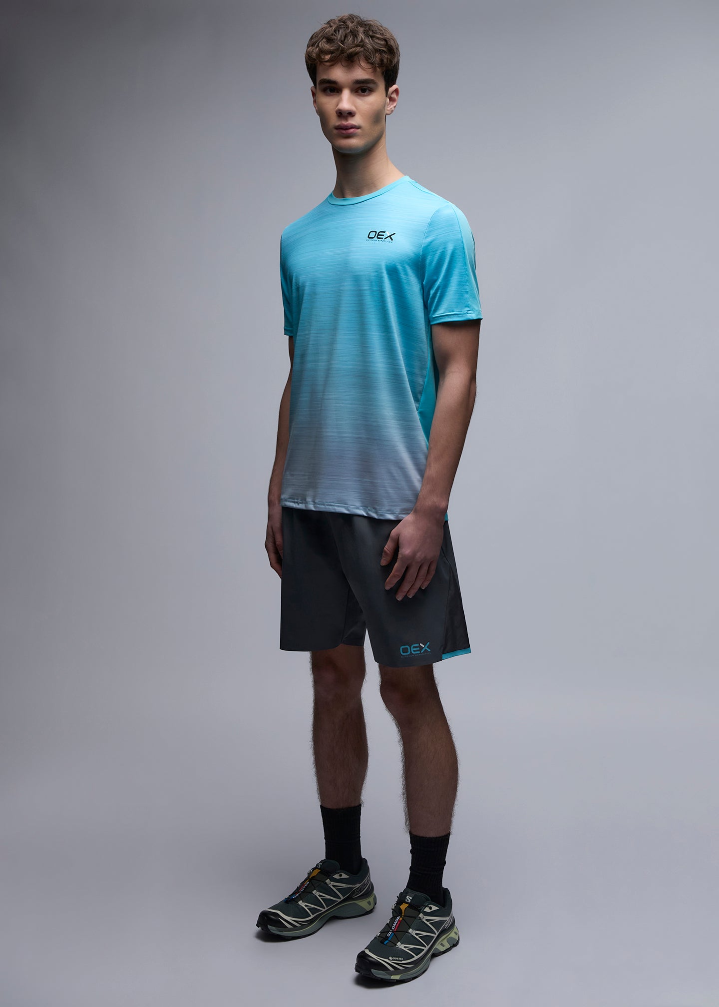 OEX Dyno Short-Charcoal-Full Body