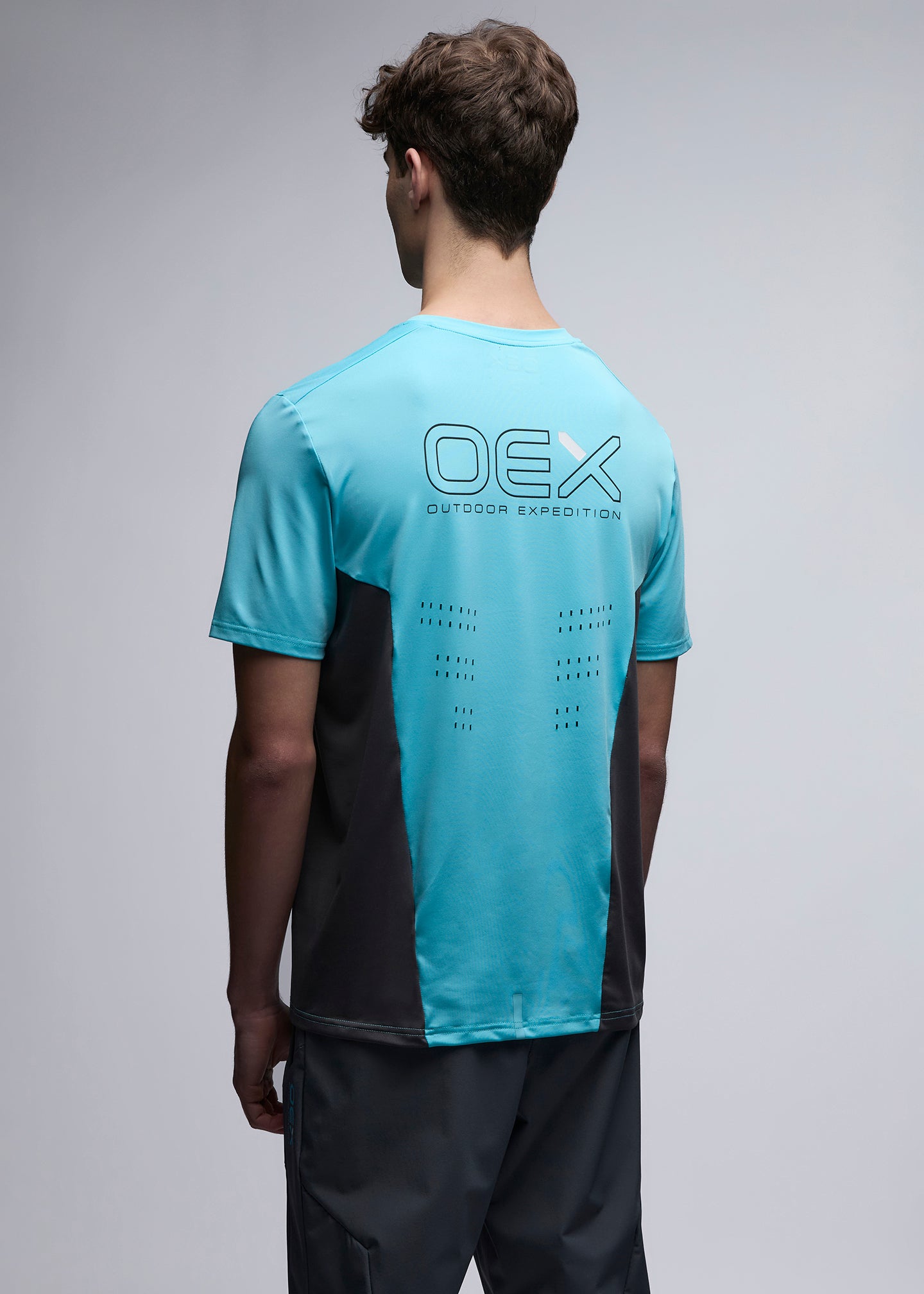 OEX Etrier T-Shirt-Aqua-Back