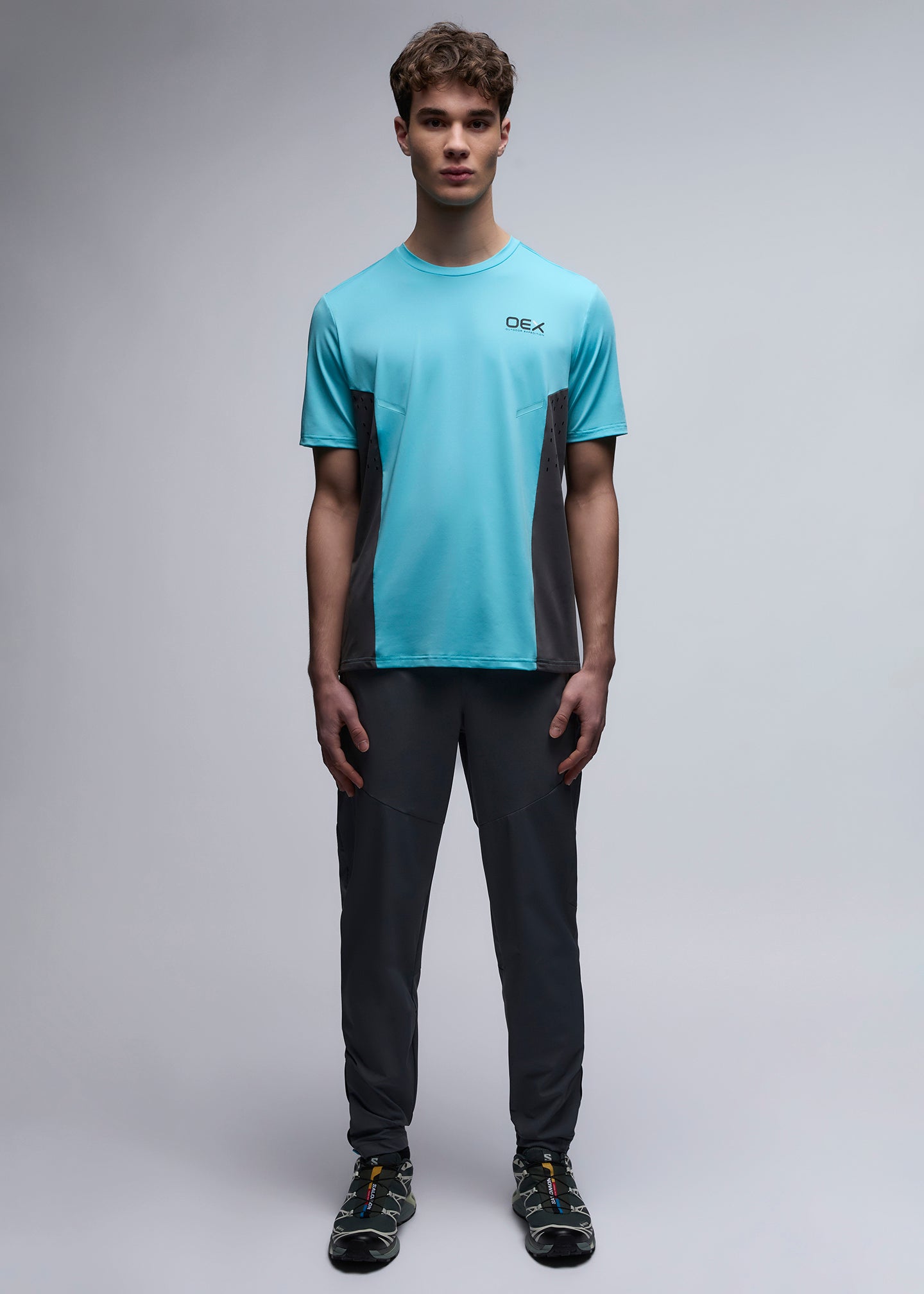 OEX Etrier T-Shirt-Aqua-Full Body