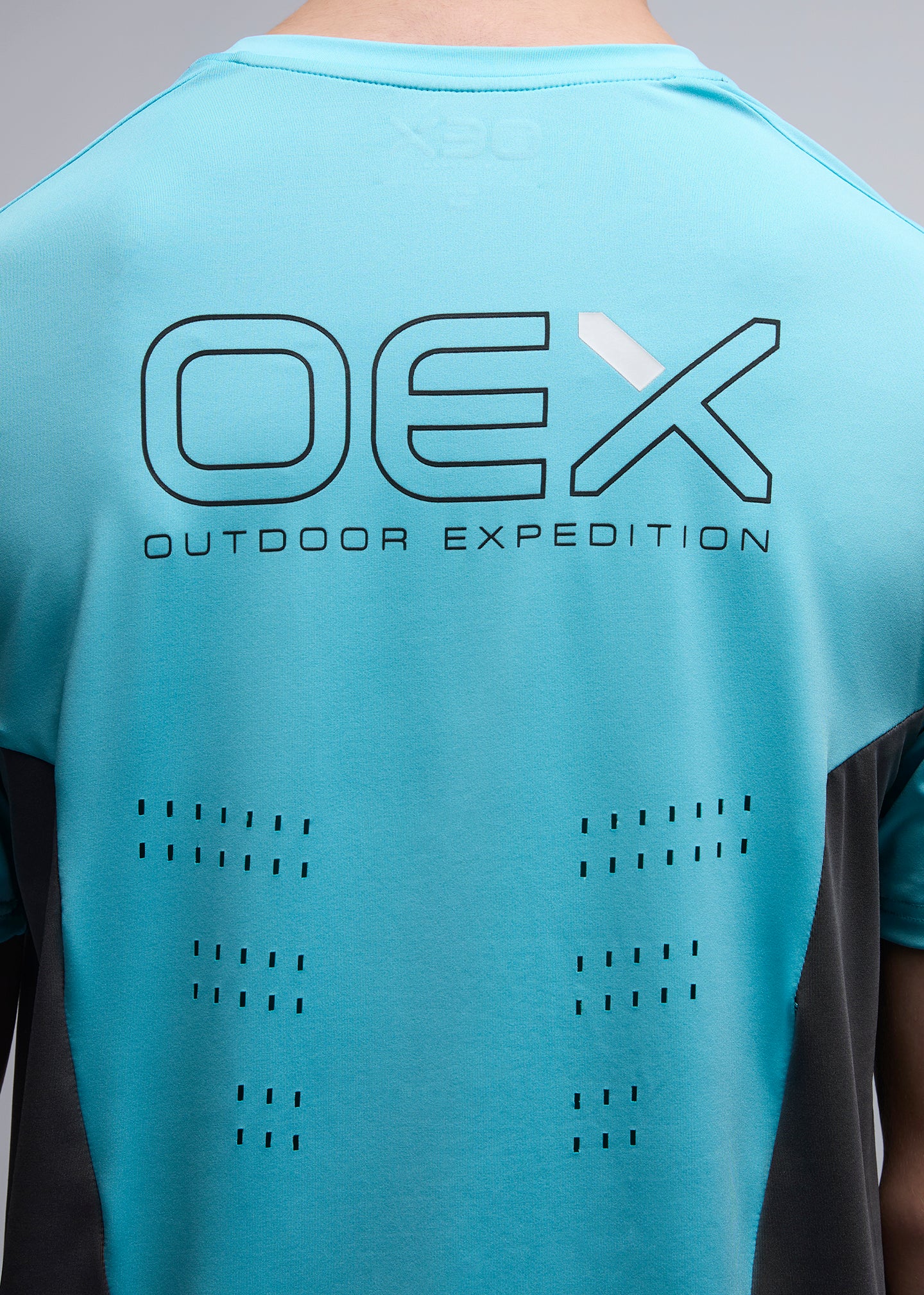 OEX Etrier T-Shirt-Aqua-Back