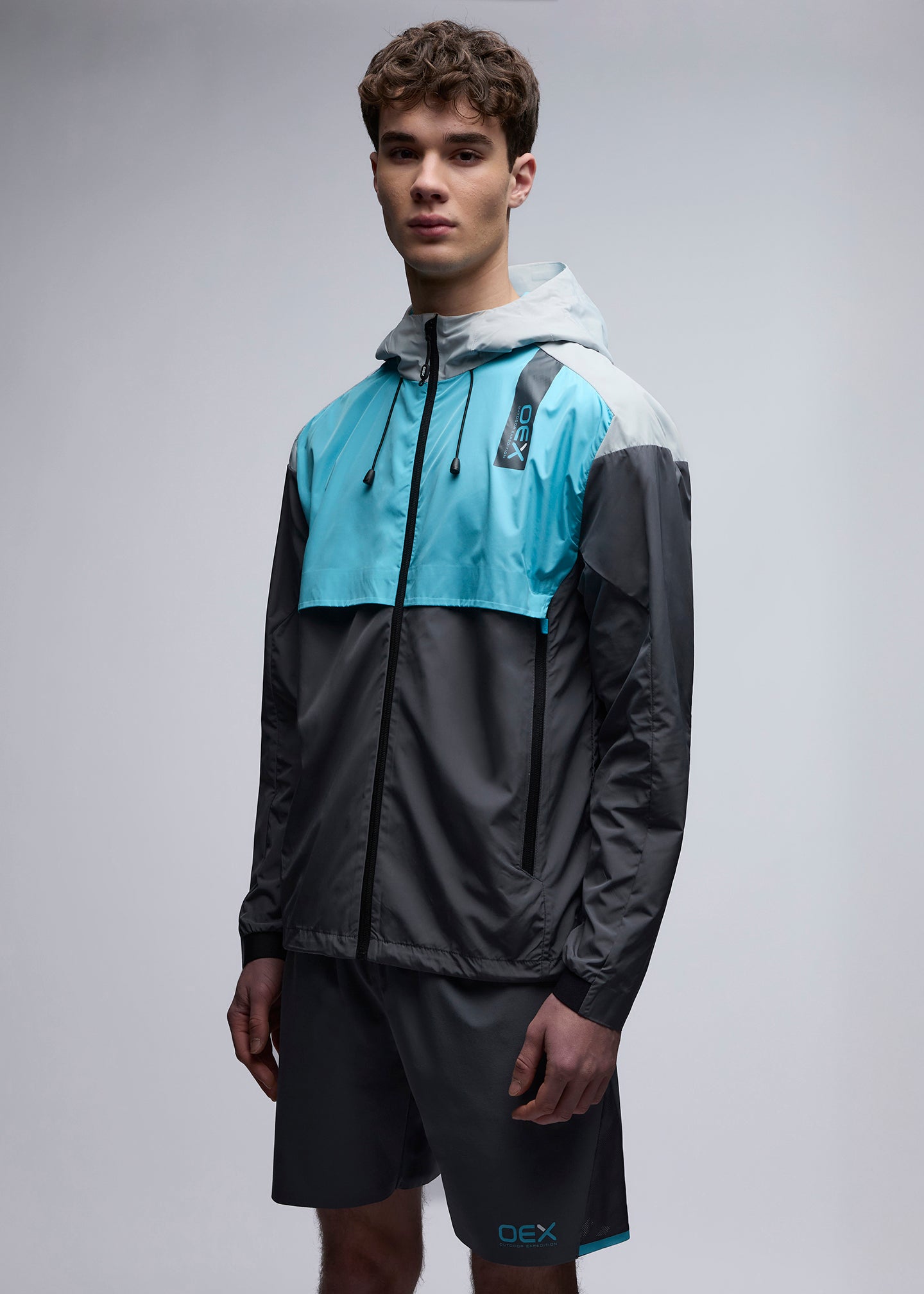 OEX Repel Windrunner-Aqua-Front