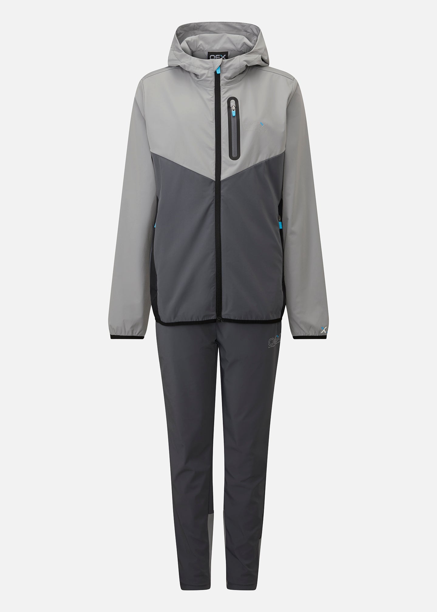OEX Fell Tracksuit Junior-Charcoal-Front