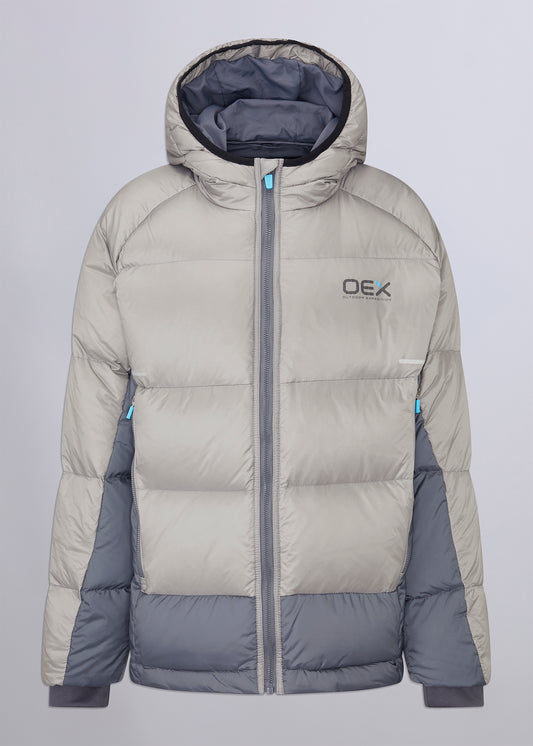 Nevis Junior Boys Padded Down Jacket - Grey