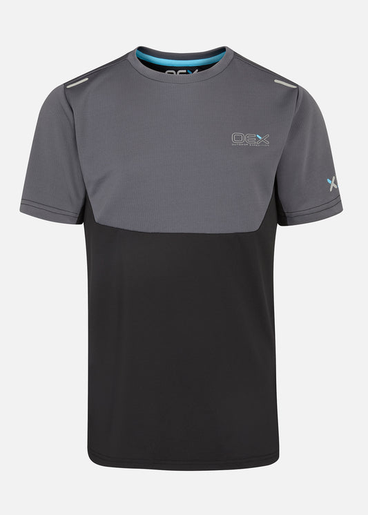 OEX Nuttall Boys T-Shirt - Charcoal - Front