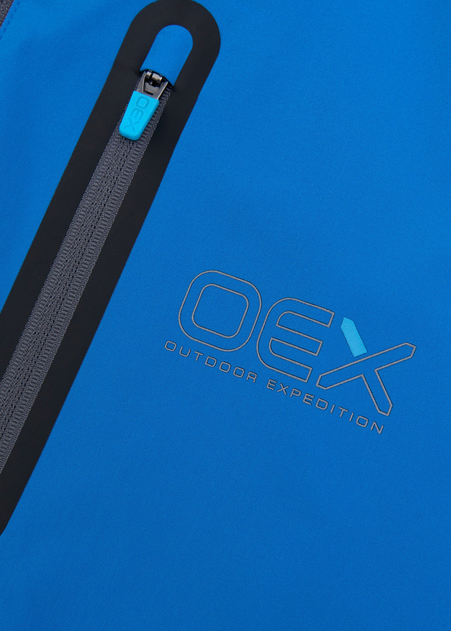 OEX Men's Fell Tracksuit top- Blue Grey- Zip pocket detail 