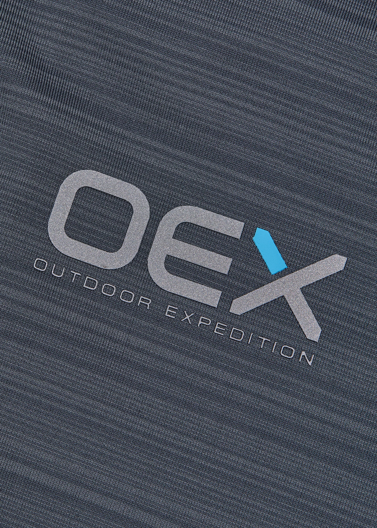 OEX Men's Hewitt T-Shirt - Charcoal - Reflective Branding Detail