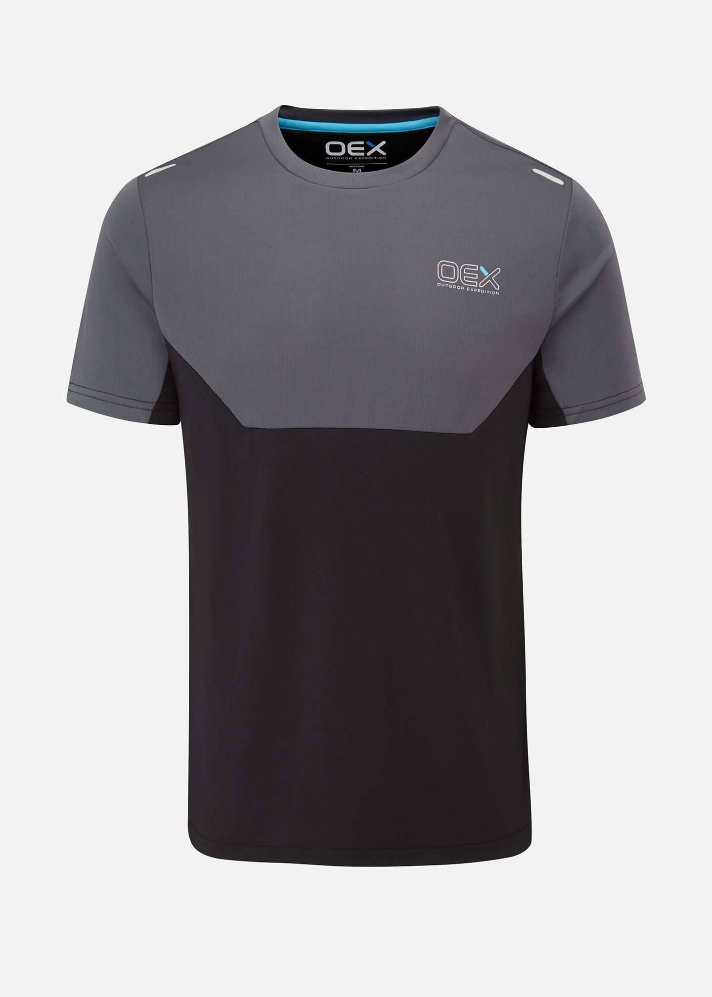 OEX Nuttall T-Shirt - Charcoal - Front