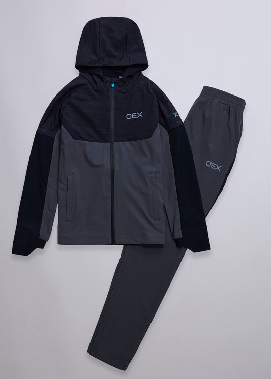Peak Boys Tracksuit - Charcoal
