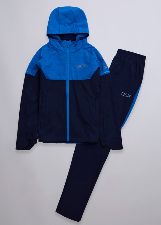 Peak Boys Tracksuit - Navy/Blue
