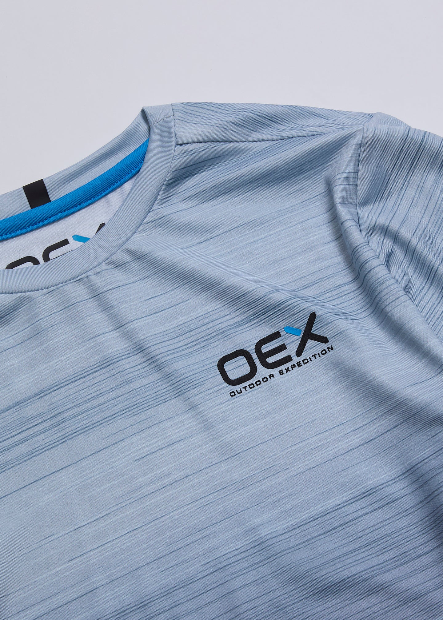 OEX Neve Boys T-Shirt-Light Grey-Logo Detail