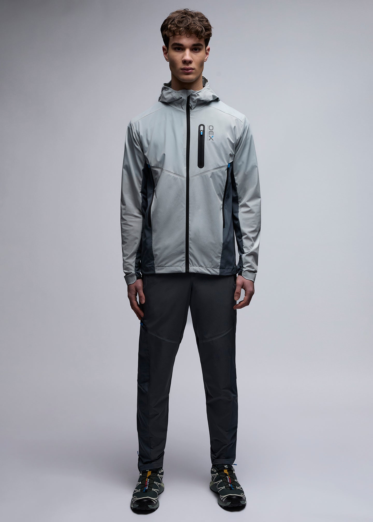 OEX Aspect Tracksuit Pant-Charcoal-Full Body