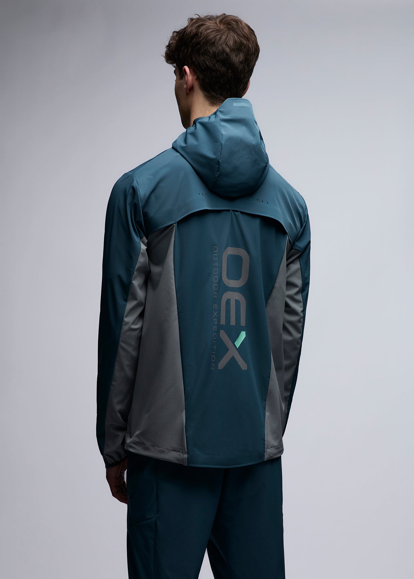 OEX Aspect Tracksuit Top-Slate Blue-Back